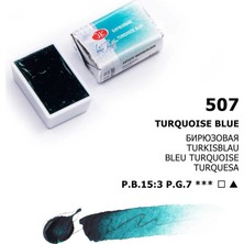 St. Petersburg White Nights Tam Tablet Sulu Boya 507 Turquoise Blue