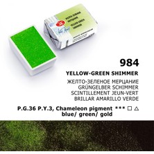 St. Petersburg White Nights Tam Tablet Sulu Boya 984 Yellow-Green Shimmer