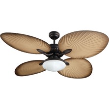 Taflan Kaşkar-Taflan T52040-L Kahverengi Tavan Vantilatörü 4 Kanatlı Aydınlatmalı Modern Tasarım