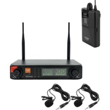 Rose R-702YY Uhf Telsiz Kablolu Yaka+Yaka Mikrofonu 2li