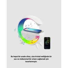 Eco Lounge Bluetooth 5.0 Hoparlör – Kablosuz Şarj, Rgb Gece Lambası ve Fm Radyo