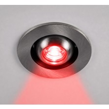 Eco Lounge 1 Adet Noas YL94 0104 Satin Kasa 1W LED Spot Kırmızı Işık