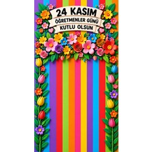 Promisebackdrop2 150X200 Cm, 24 Kasım Öğretmenler Günü Kutlu Olsun, Okul Etkinlik Kumaş Fon