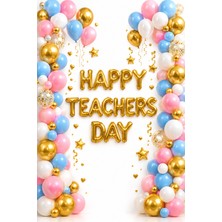 Promisebackdrop2 150X200 Cm, 24 Kasım Öğretmenler Günü Kutlu Olsun, Happy Teacher's Day Okul Etkinlik Kumaş Fon