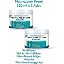 ULFİSU COSMETİCO Magnezyum Kremi 150 ml 2 Adet - Magneplus Magnezyumlu Vücut Masaj Kremi 150ML Büyük Boy 2 Adet
