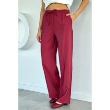 Gülseli Kadın Bel Lastikli Tencel Kumaş Pantolon P-00022387