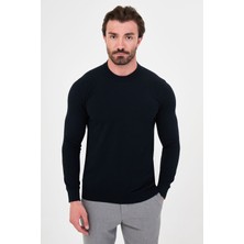 MCR Düz Desenli Slim Fit Yüksek Bisiklet Yaka Kaşmir Erkek Triko Kazak