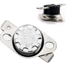 Cin Çin KSD301-80NC ,80 Derece Kontak-1k 250V/10A Limit Termostat