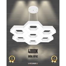 Hegza Lighting Mıele (Beyaz Kasa, Gün Işığı) Ledli Modern Avize
