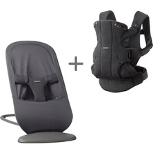 Babybjörn 2’li Set Begin Ana Kucağı & Kanguru Hold Mesh Dark Grey