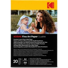 Kodak 255 Gram 210 x 297 mm (A4) Fine Art Paper Lustre Mat