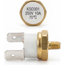 Cin Çin KSD301-70NC ,70 Derece Kontak-1k 250V/10A Vidalı Limit Termostat