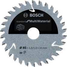 Bosch Standard For Serisi Çoklu Malzeme Için Akülü Daire Testere Bıçağı 85*15 mm 30 Diş Çoklu Malzeme İçin Geliştirilmiş Özellikler