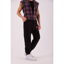 Superblue Erkek Siyah Oxford Jogger Pantolon