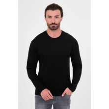 MCR Düz Regular Kalıp Bisiklet Yaka %100 Pamuk Uzun Kollu Erkek T-Shirt