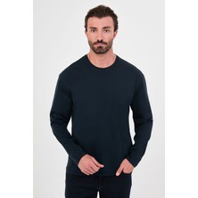 MCR Düz Regular Kalıp Bisiklet Yaka %100 Pamuk Uzun Kollu Erkek T-Shirt