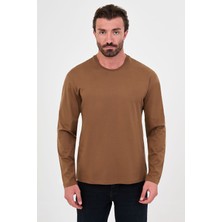 MCR Düz Regular Kalıp Bisiklet Yaka %100 Pamuk Uzun Kollu Erkek T-Shirt
