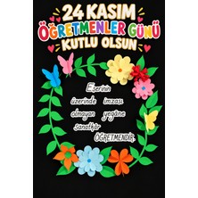 Promisebackdrop2 150X200 Cm, 24 Kasım Öğretmenler Günü Kutlu Olsun, Okul Etkinlik Kumaş Fon