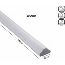 Ender Dekor Dekoratif Boyanabilir Duvar Çıtası 2,5 cm (10 Adet x 240 Cm)
