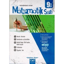 Çap Yayınları 9. Sınıf Matematik Seti Video Çözümlü Yeni Müfredata Uygun Eğitim Materyali