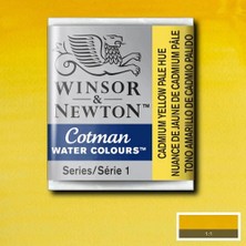 Winsor & Newton Cotman Yarım Tablet Sulu Boya 119 Cadmium Yellow Pale Hue