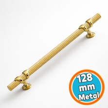 Nzb Metal Kulp Çekmece Mobilya Mutfak Dolabı Dolap Kapak Kulpları Kulbu Kulpu 128 mm Gold Altın