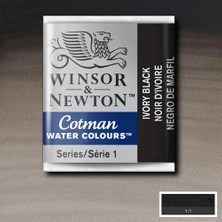 Winsor & Newton Cotman Yarım Tablet Sulu Boya 331 Ivory Black