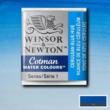 Winsor & Newton Cotman Yarım Tablet Sulu Boya 139 Cerulean Blue Hue