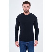 MCR Düz Slim Fit Bisiklet Yaka Bi-Stretch Interlok Uzun Kollu Erkek T-Shirt