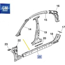Psa Chevrolet Cruze Sağ Dış Marşbiyel Sacı