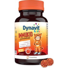 TeknoKapsül Dynavit Kids Immukid Gummies 60 Çiğnenebilir - Çocuk Için C, D Vitamini,çinko,kara Mürver-Bağışıklık&enerji