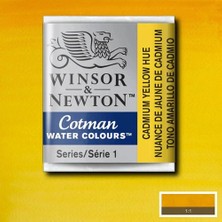 Winsor & Newton Cotman Yarım Tablet Sulu Boya 109 Cadmium Yellow Hue