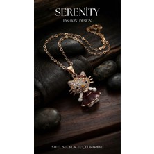 Serenity Elbiseli Hello Kity Çelik Kolye