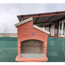 Büzsan Barbekü Beton Barbekü Tezgah Üstü Model 70 Lik