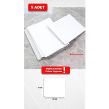 Beyaz Mdf Pasta Altlığı 29X29 cm  - 3mm Dayanıklı Pasta Tabanı (5 Adet)