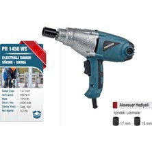 Proter Pr 1450 Ws Elektrikli Somun Sökme Sıkma 1010 Watt 450 Nm Tork Gücü ile 1/2" Soket Çapı