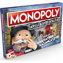 Monopoly Şanslı Kaybedenler Eğlenceli Kutu Oyunu 8 Yaş ve Üzeri İçin Strateji ve Parti Oyunu