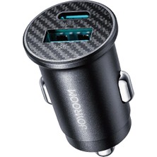 Joyroom JR-CCN16 15W 2 Çıkışlı USB ve Type-C Mini Araç Şarj