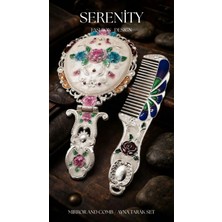 Serenity Özel Kutusunda Çeyizlik Hediyelik Katlanır Mistik Ayna Takımı07
