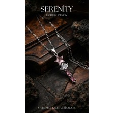 Serenity Asalı Hilal Yıldız Figür Çelik Kolye