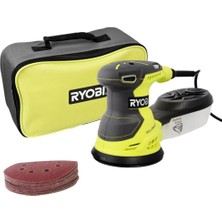 Ryobi ROS300A Eksantrik Zımpara 300W 125 mm Zımpara Boyutu ile Yüksek Performans ve Kolay Kullanım 5133001142