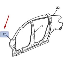 Psa Chevrolet Cruze Sol Ön Direk ve Çamurluk Sacı Panel