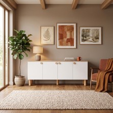 Cabana Bohem Konsol 182CM Meşe - Beyaz