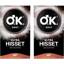 Okey Ultra Hisset Prezervatif 10'lu X2