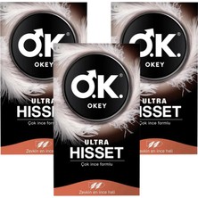 Okey Ultra Hisset Prezervatif 10'lu X3