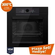 Ferre QEP65CS Pizzart Fryart Siyah Ankastre Fırın