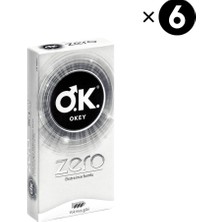 Okey Zero Prezervatif 10'lu X6 (60 Adet)