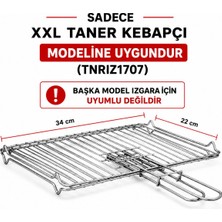 Taner Xxl Kebapçı Çift Telli Izgara Teli Mangal Teli (TNRIZ1707 Uyumlu) 44X27CM