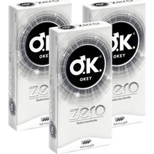 Okey Zero Prezervatif 10'lu X3