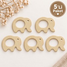 Oxford İplik Ahşap Fil Halka 65MM 5li Paket